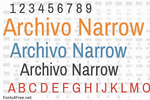narrow fonts in word